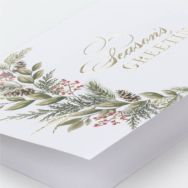 Simple Greenery Holiday Card 2