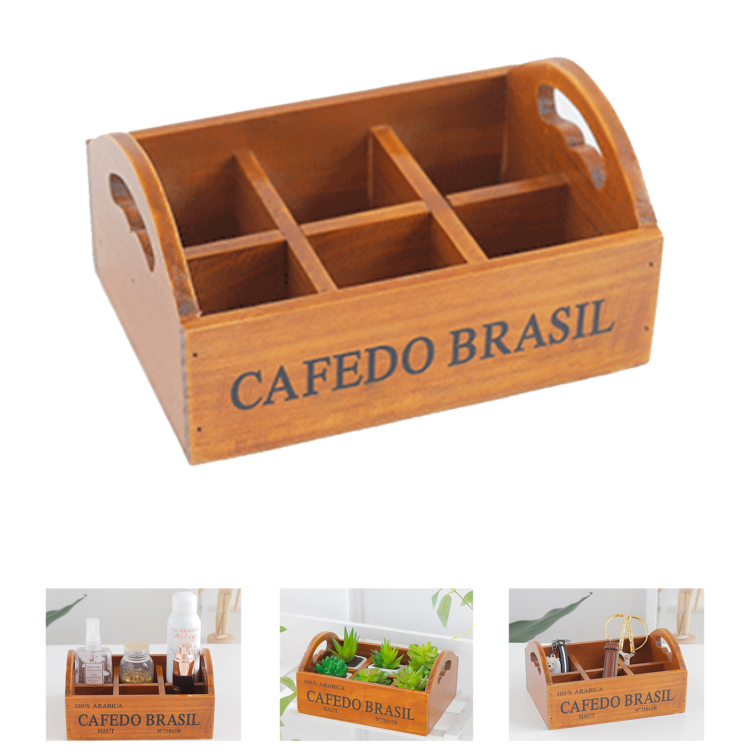 Wooden Multi-Functional Pen Organizer 1