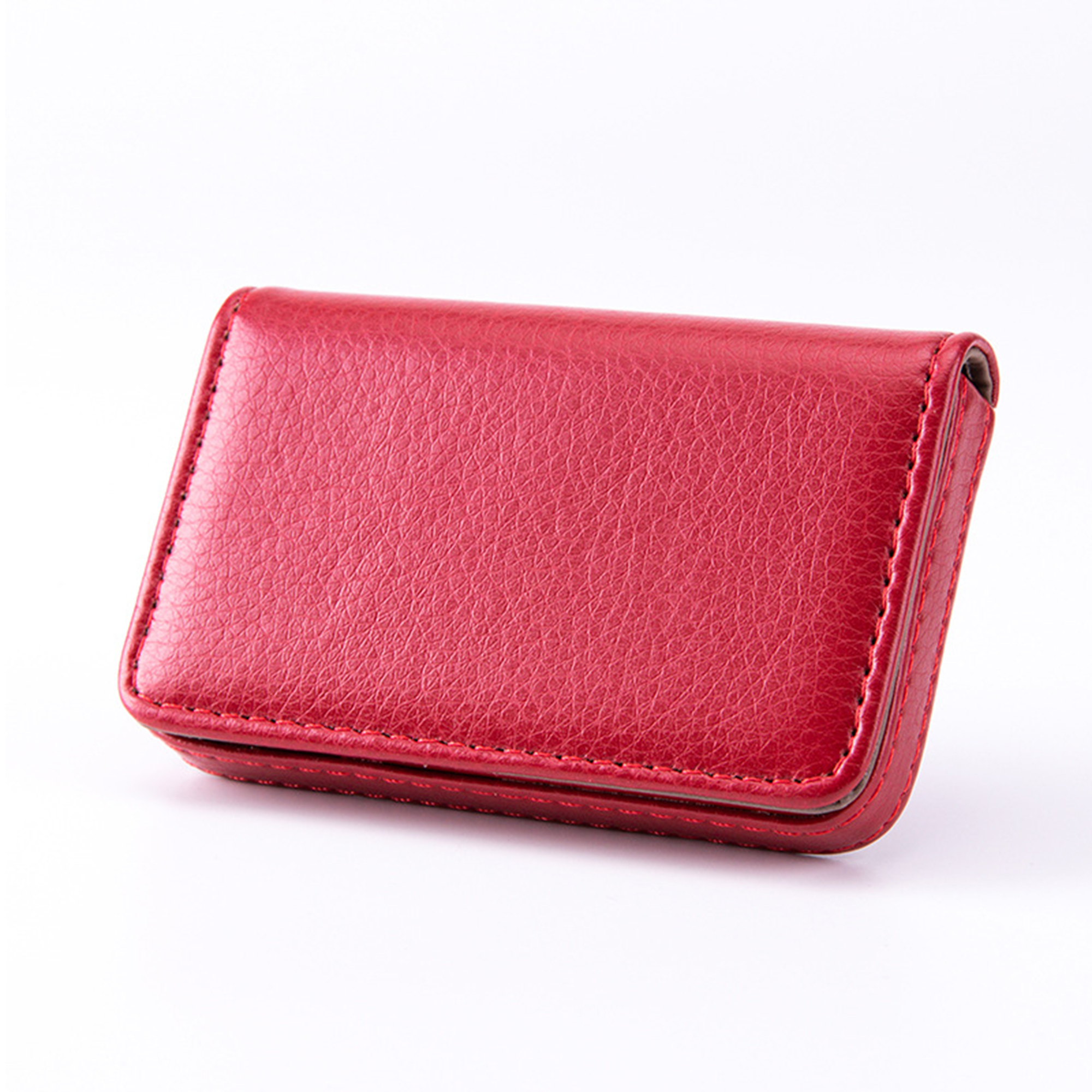 Polyurethane Business Card Wallet With Magnetic Closure 3.94" Length X 2.56" Width 13