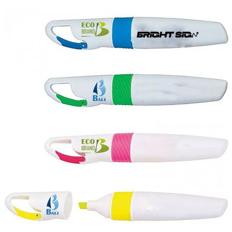 Custom Carabiner Clip Highlighter Outdoor-Inspired Fluorescent Marker 1