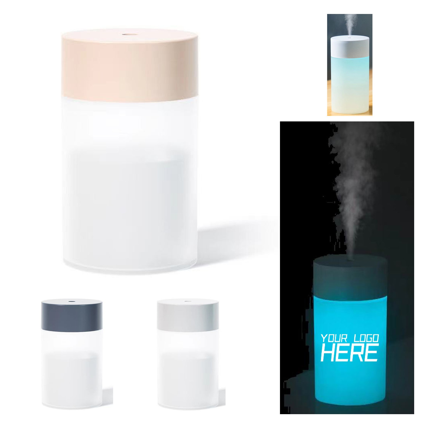 USB Charging Mini Humidifier With Atmosphere Light 1