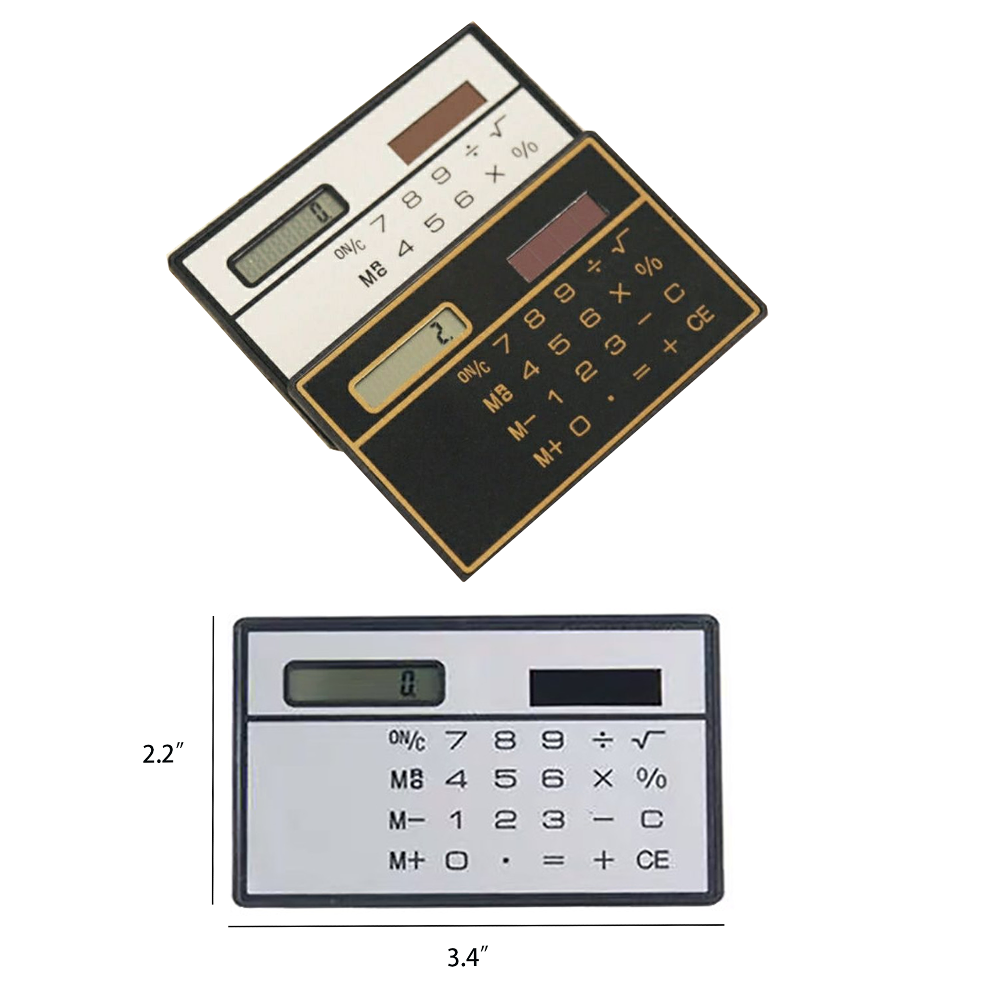 Mini Ultra Thin Solar Power Pocket Calculator 1