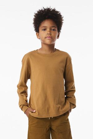 BELLA+CANVAS Youth 6-Ounce Heavyweight Long Sleeve Tee BC3511Y 1