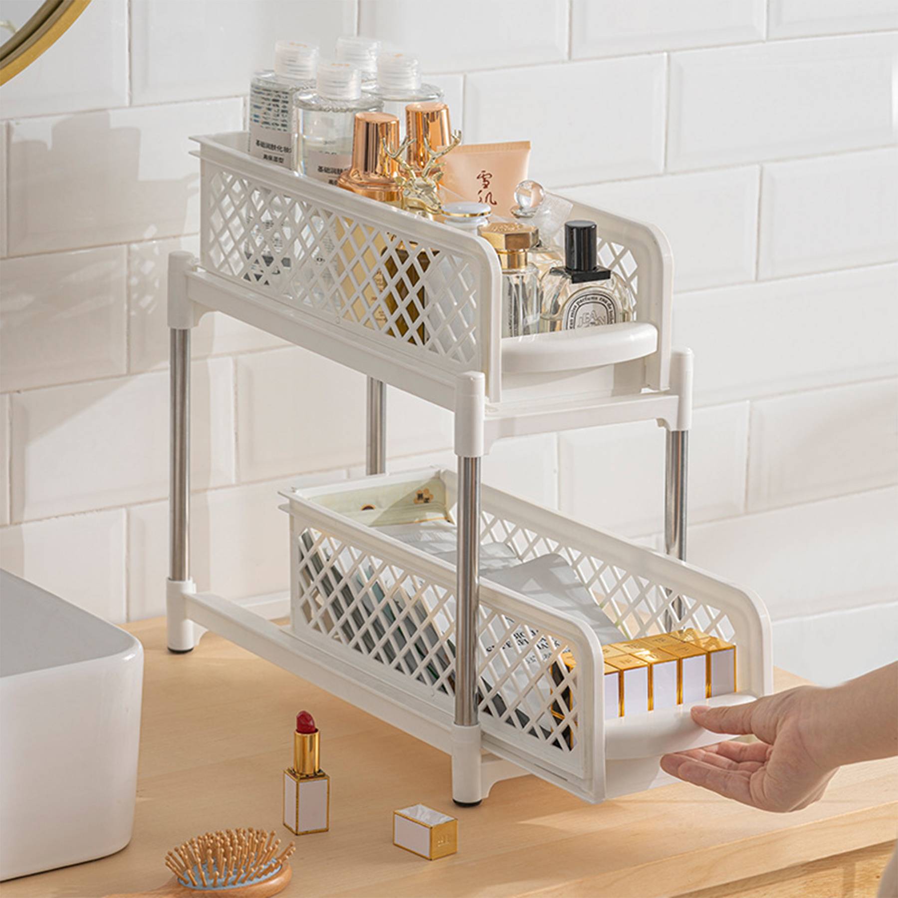 Plastic Double-Walled Drawer Shelves 5