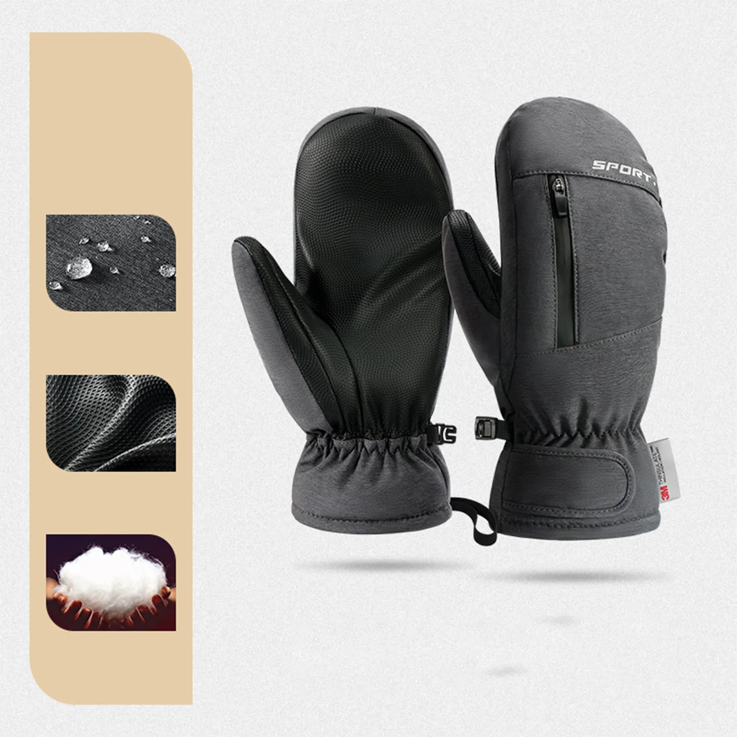 Touch Screen Warm Ski Gloves 3