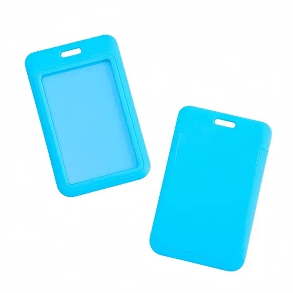 ID Badge Holder with Sliding Feature - Clear Window Design 18