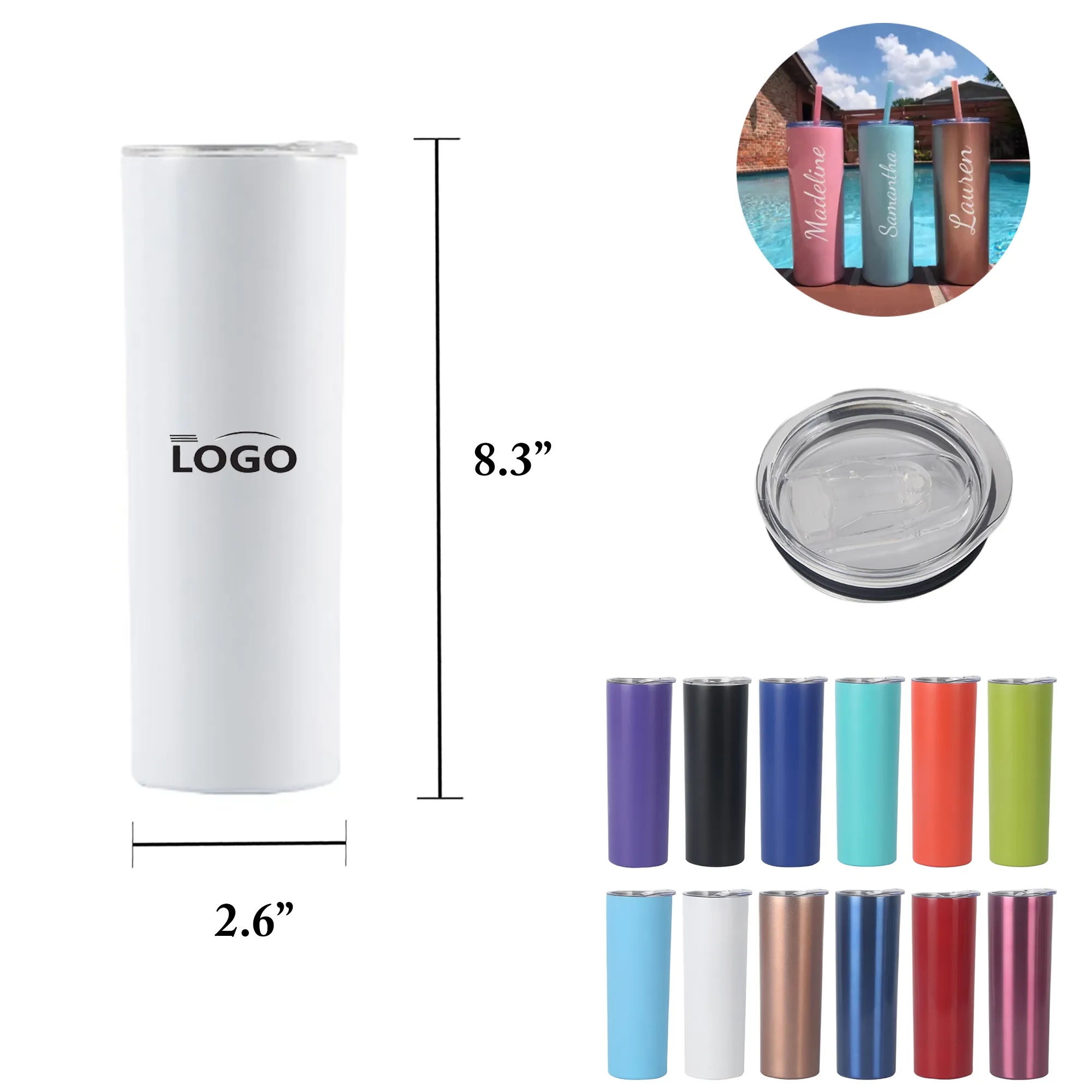 MOQ25 20OZ Portable Stainless Steel Insulated Tumbler 1