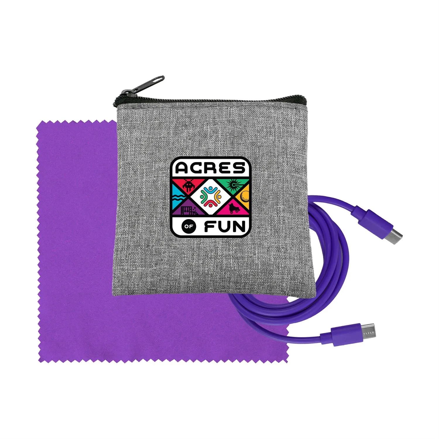 Recycled A+C to C Cable & Cloth Set 13