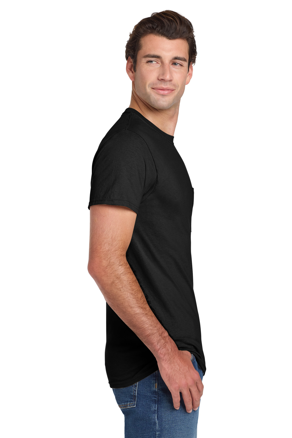 Jerzees - Dri-Power 50/50 Cotton/Poly Pocket T-Shirt. 29MP 142