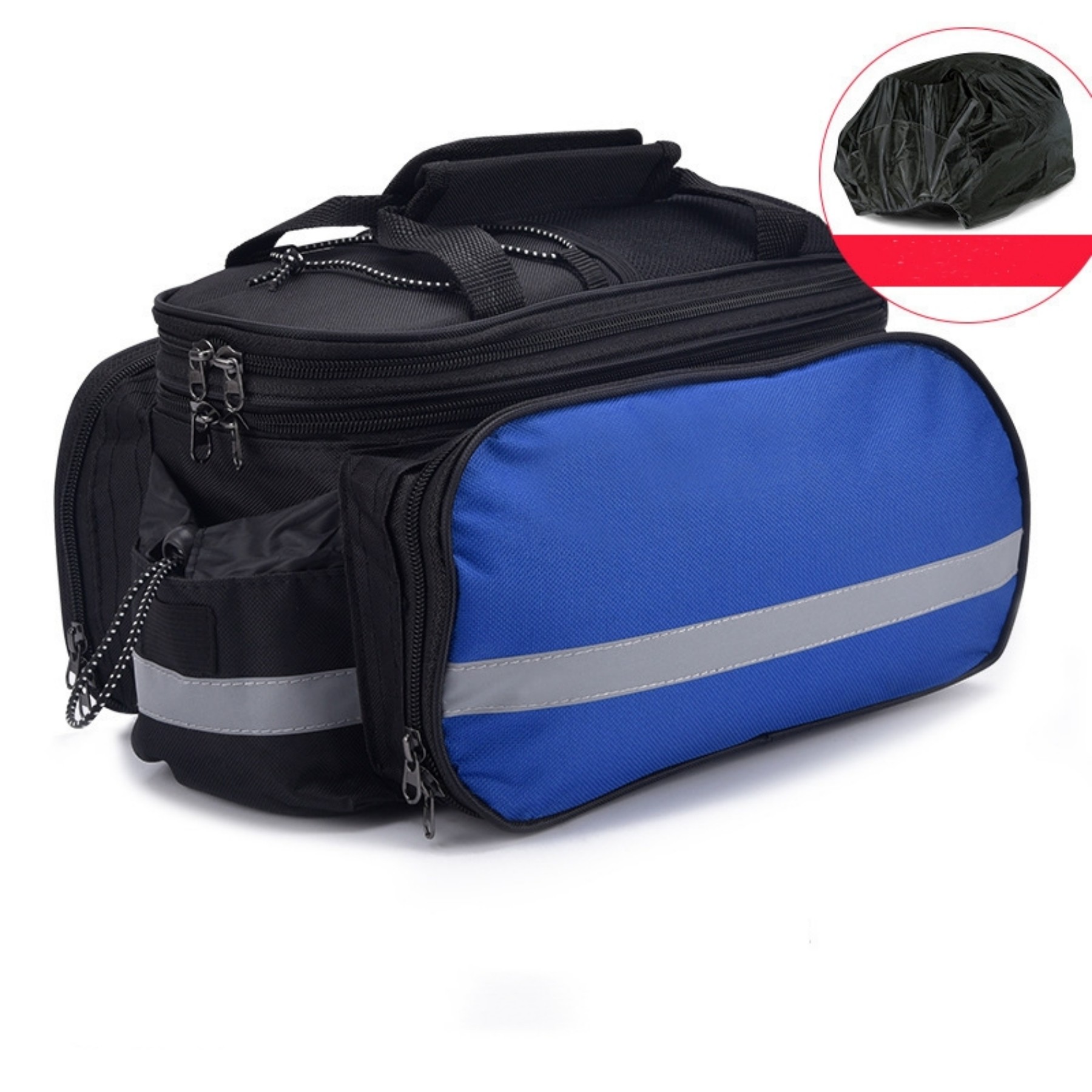 Bike Rear Rack Bag Bicycle Trunk Bag 27L with Rainproof Cover 3