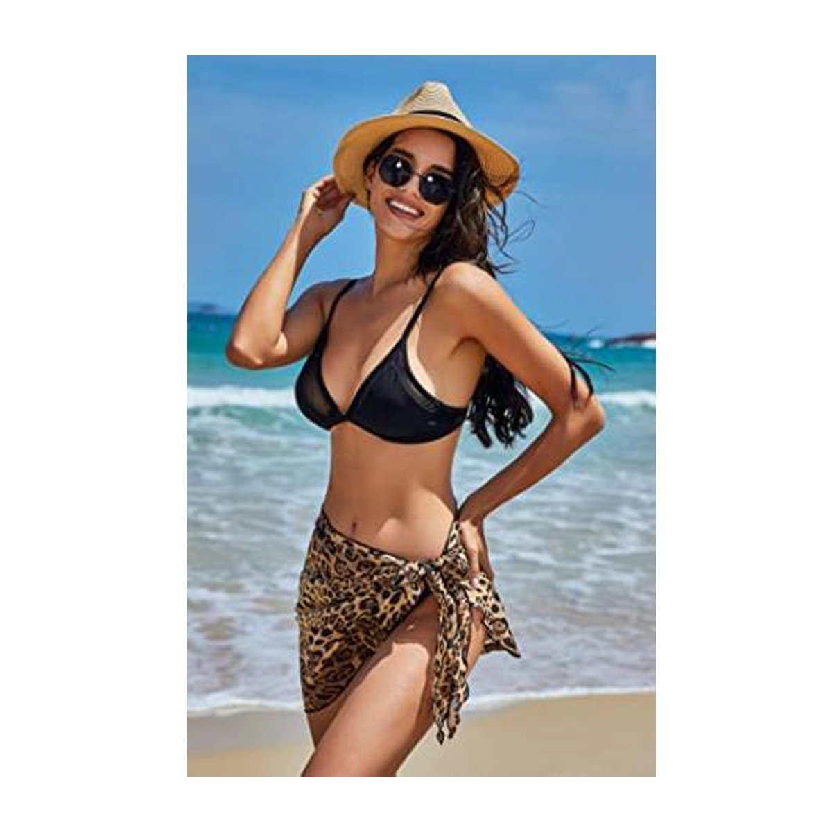 Short Sarongs Beach Sheer Bikini Wraps Chiffon 4