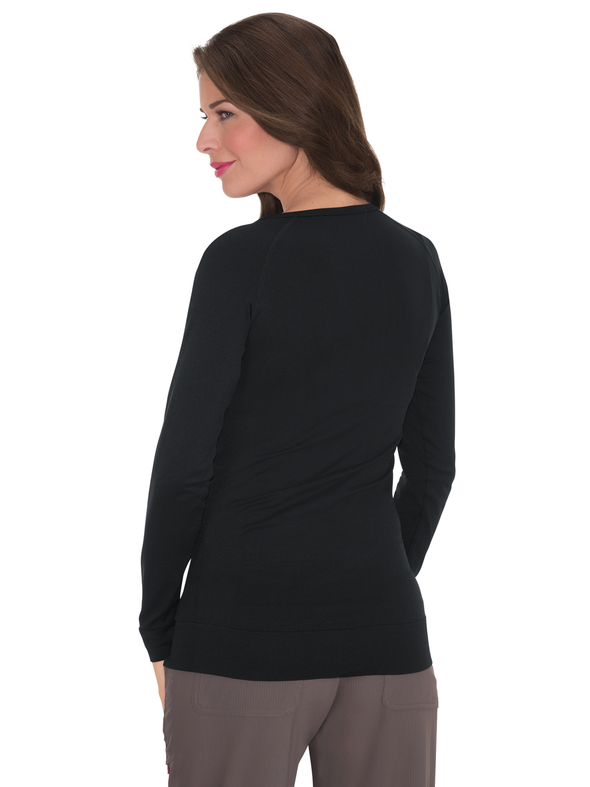 koi - Lite - Women's Stretch Long-Sleeve Seamless Knit Divine Underscrub Tee 2
