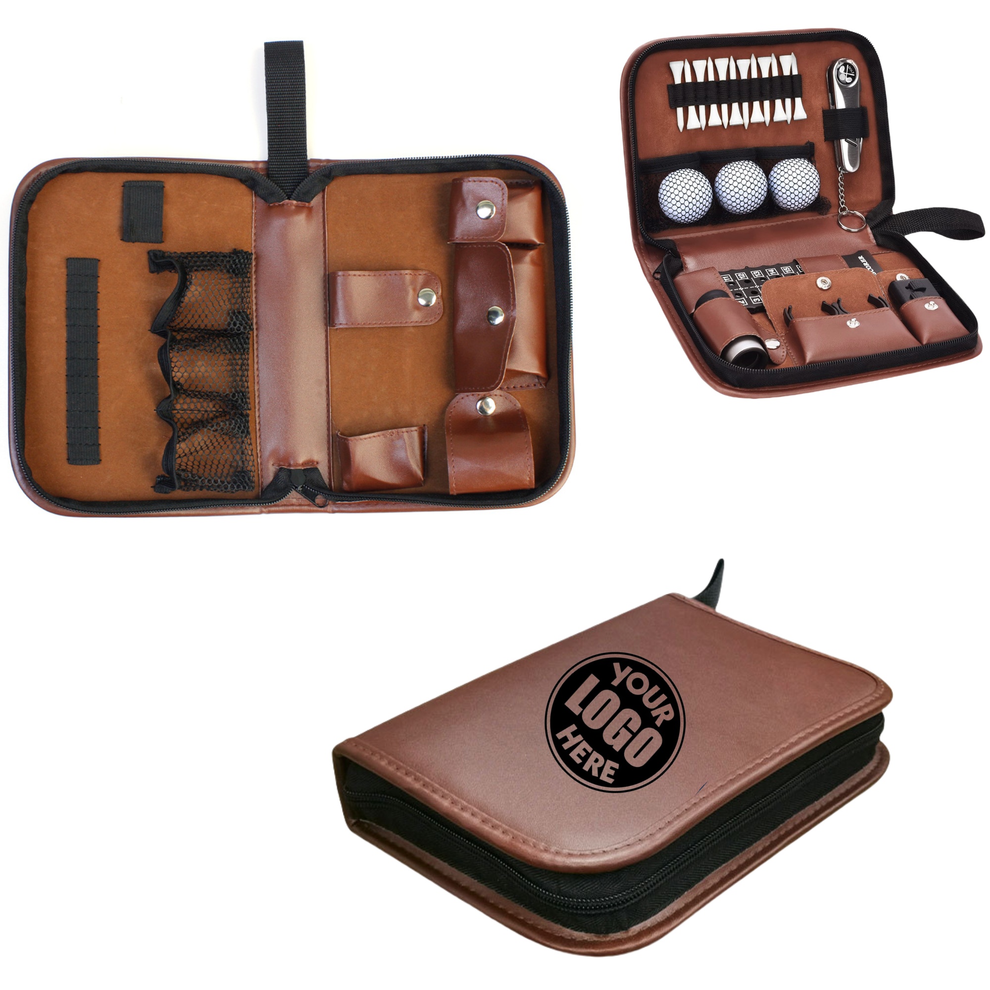 Golf Ball Accessory Leather Pouch 2