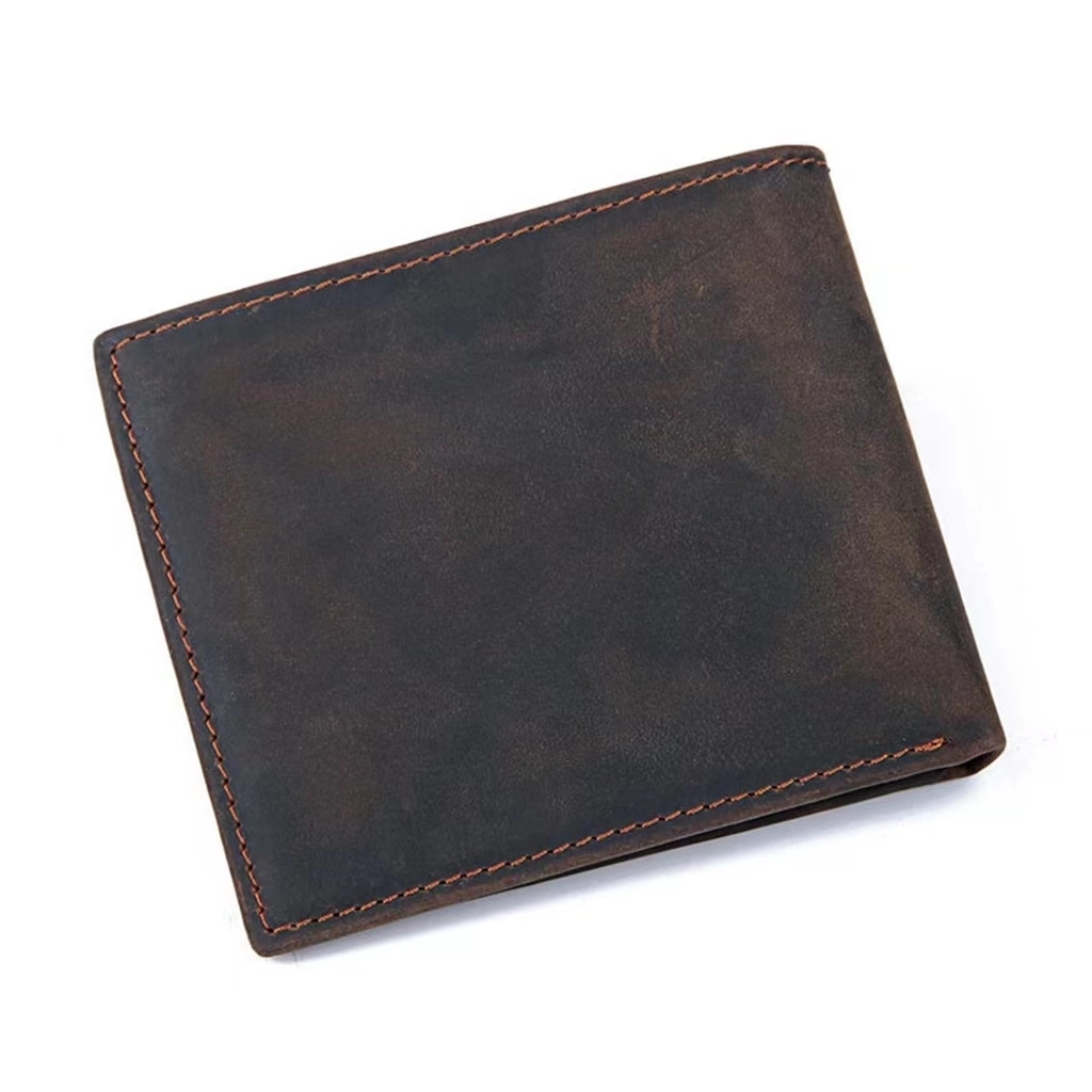 Custom Vintage Genuine Leather Wallet For Men Women 1
