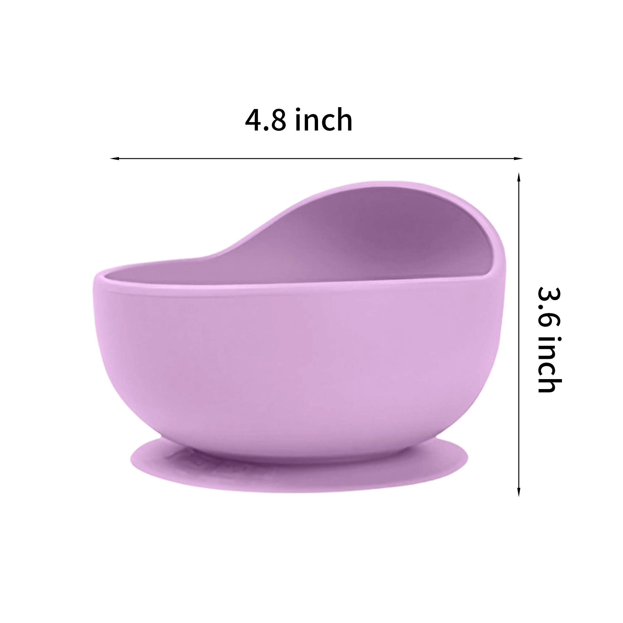Silicone Baby Suction Feeding Bowl 4.8" By 3.6" 11