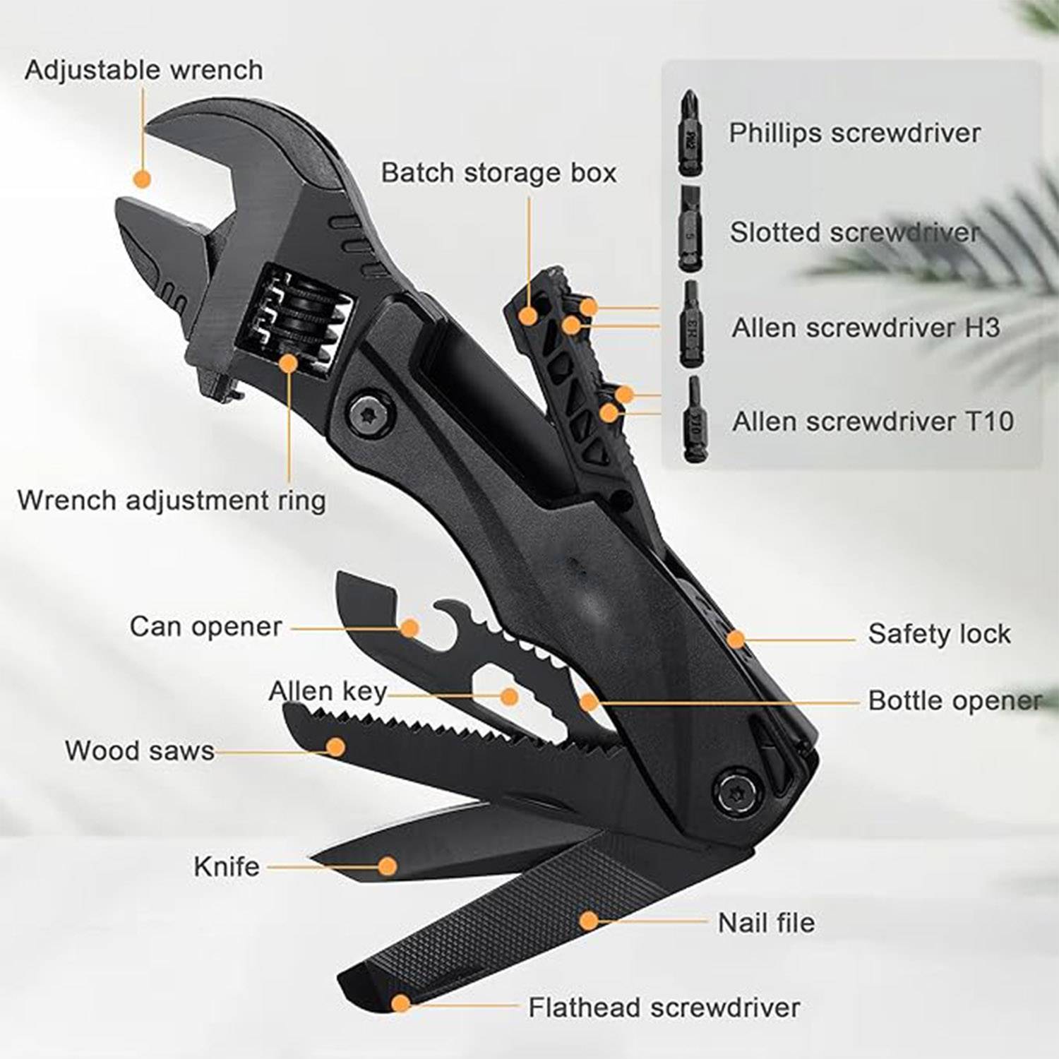 Multi Tool Small Adjustable Wrench Craftsman 3