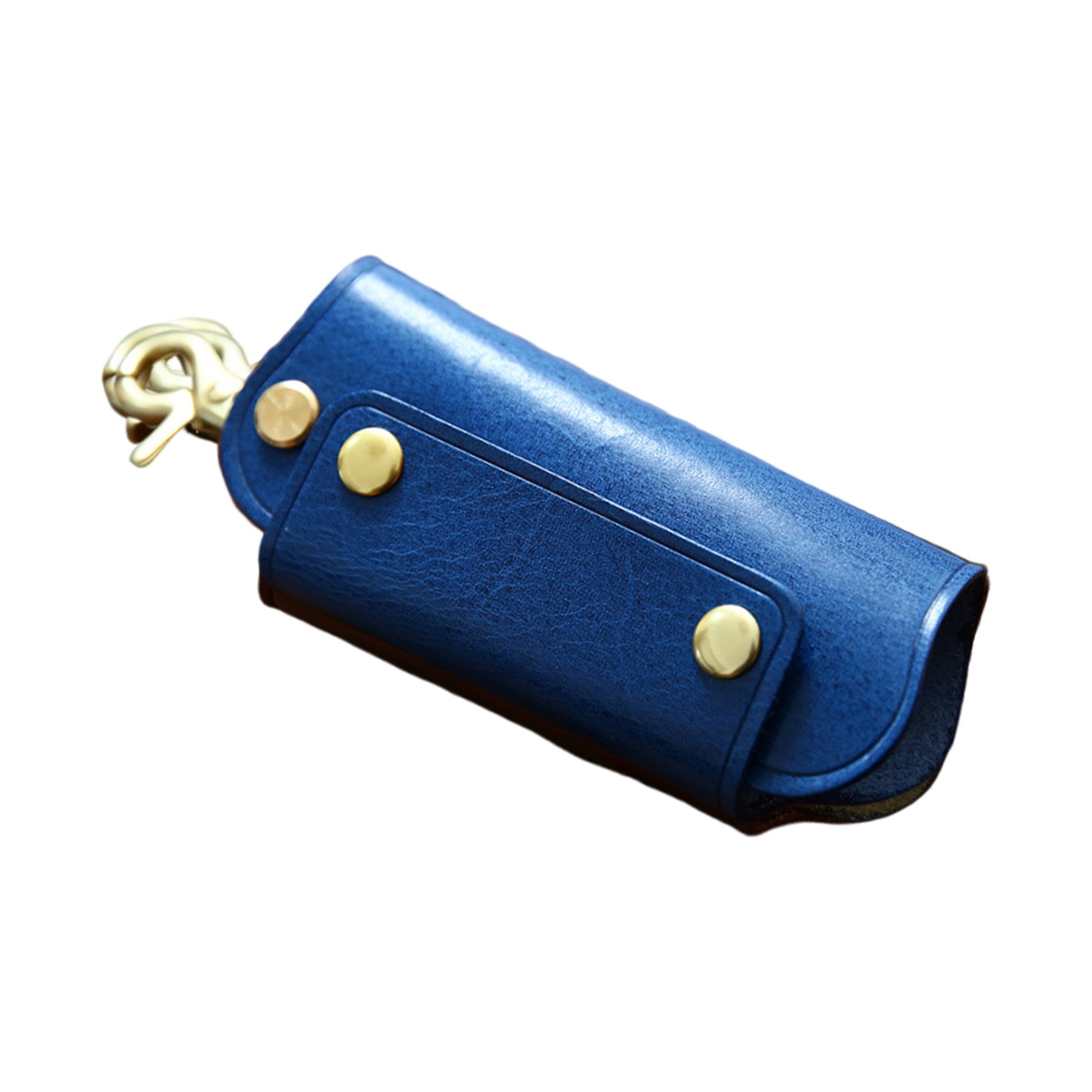 Handmade Pure Cowhide Leather Keychian Case 1