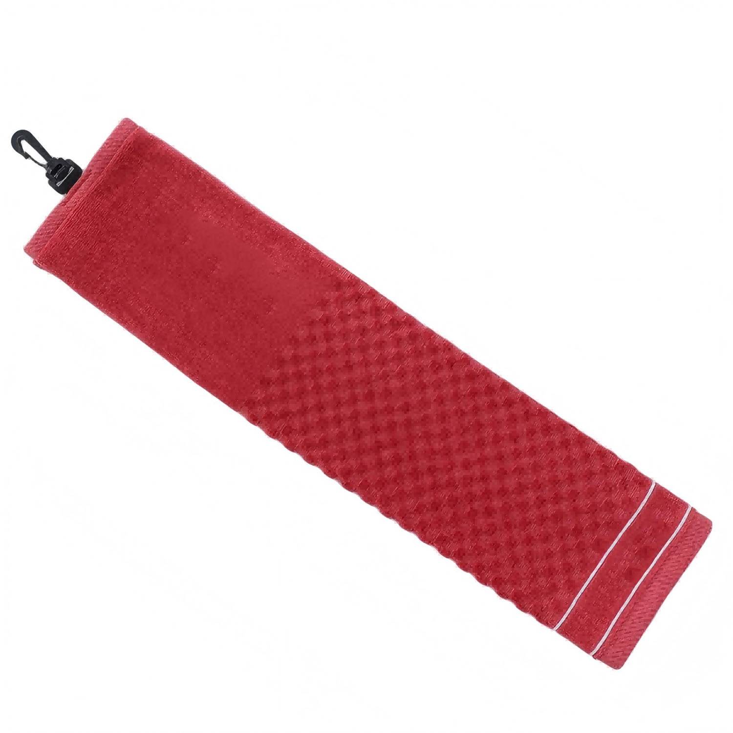Cotton Sweat Absorbent Golf Towel w/ Carabiner Clip 1