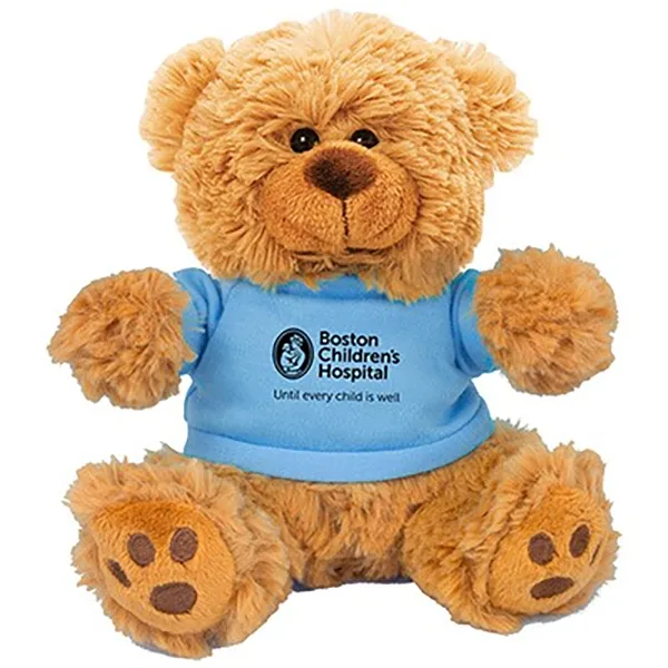 6" Plush Teddy Bear With Choice of T-Shirt Color 4