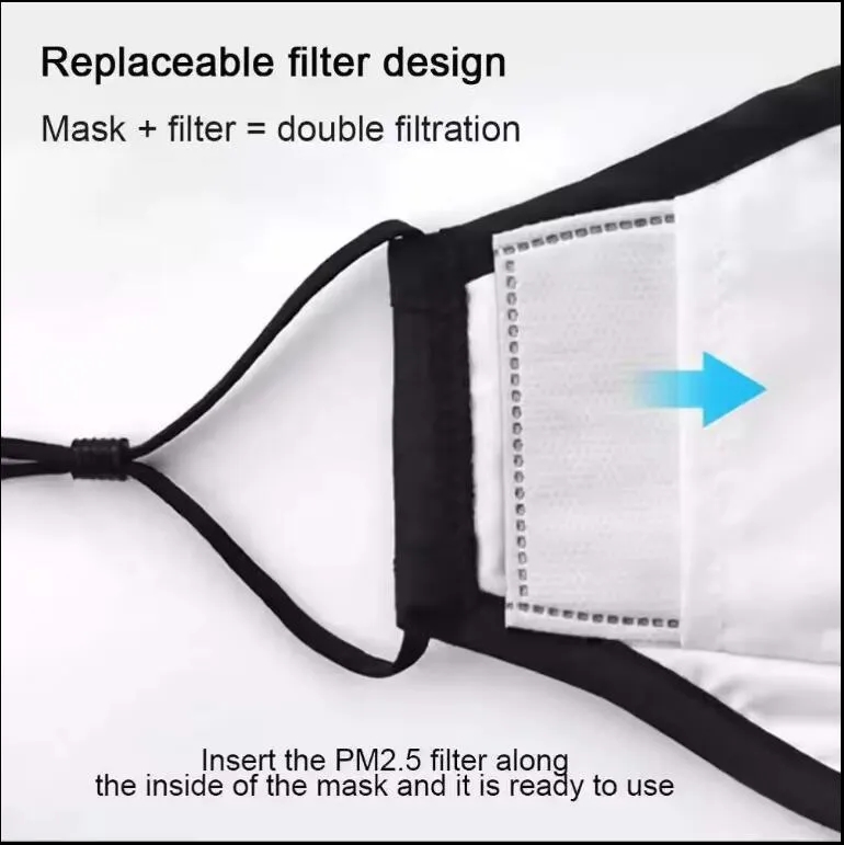 3ply adjustable cotton masks 8