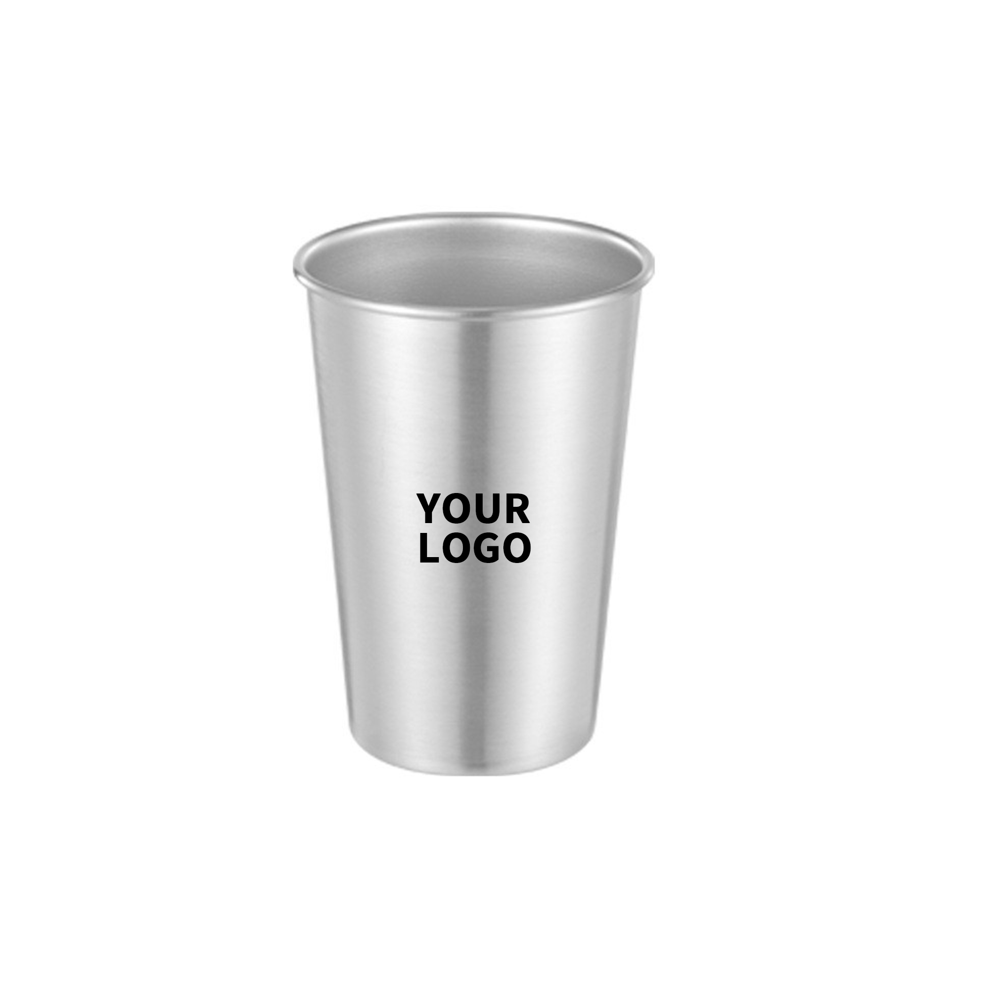 Sixteen Ounce Single Wall Stainless Drink Cup 3