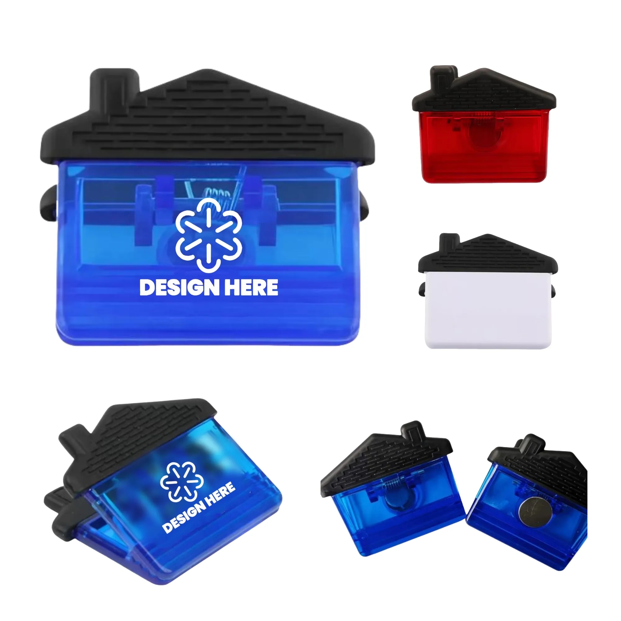 Paper Clip With Magnet Translucent House Shape 3