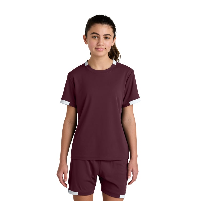 Sport-Tek Youth Club Short Sleeve Crew 63