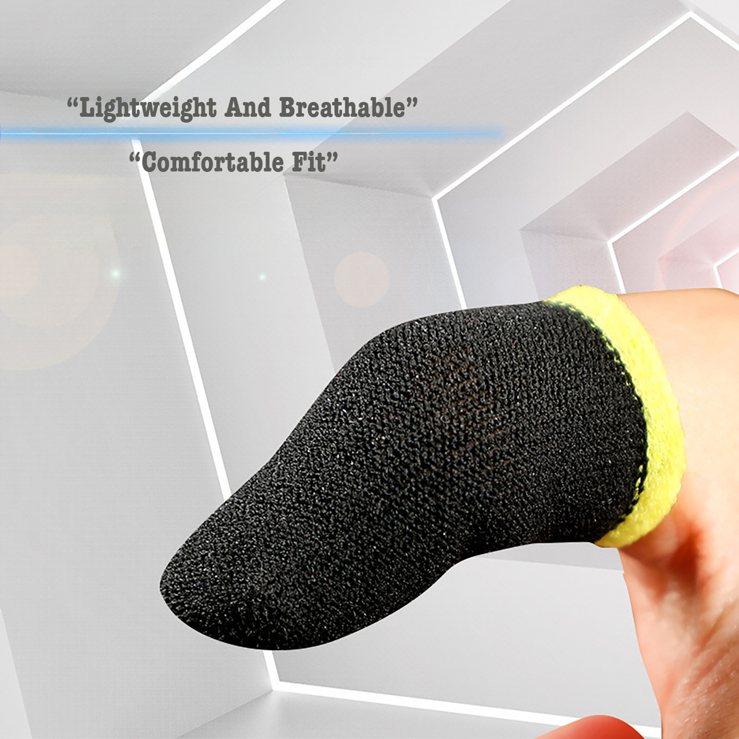 18-Needle Carbon Fiber Sweatproof Gaming Fingerstall 8