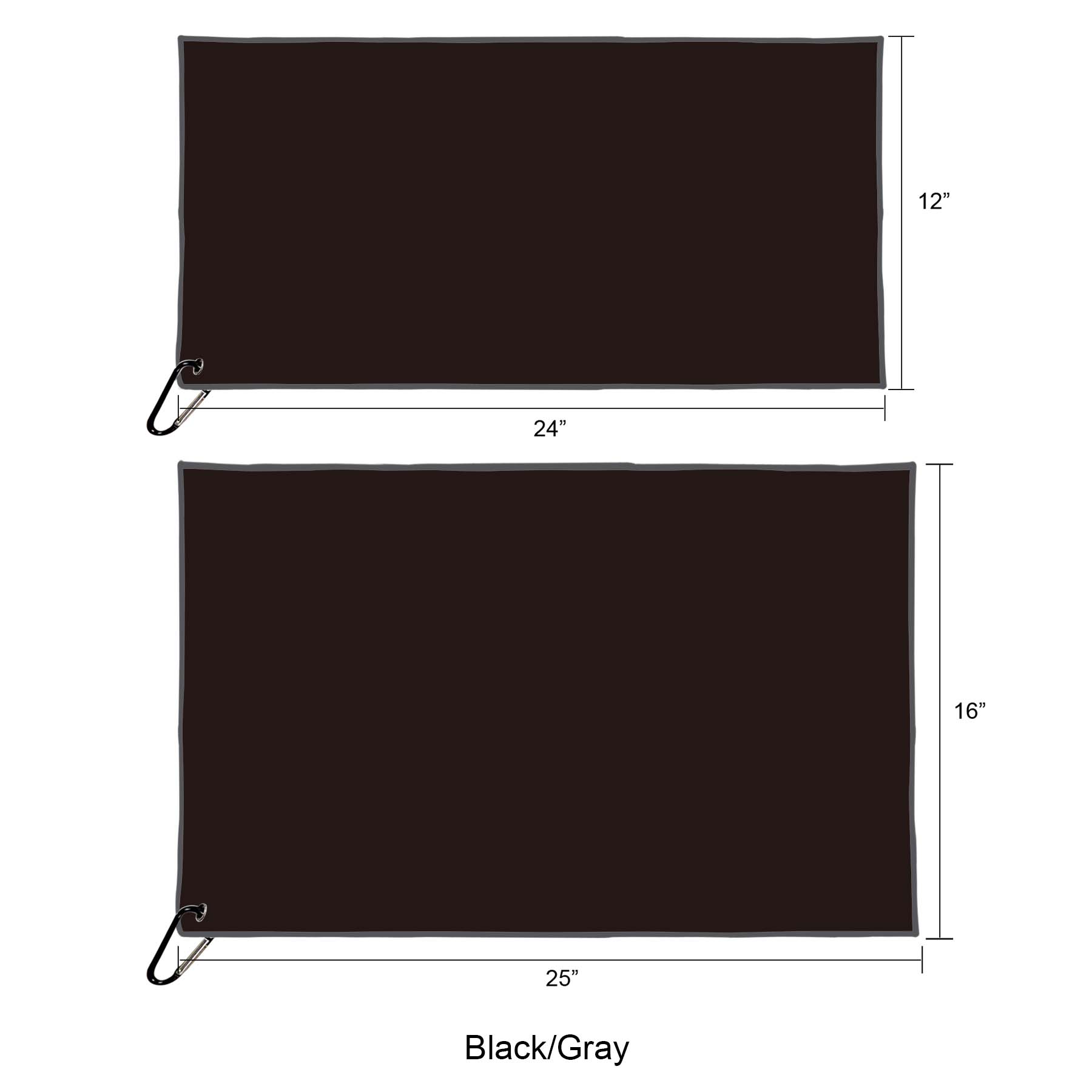 Free Shipping Full Color 200gsm Seude Microfiber Golf Towel 27