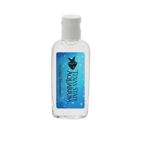 1 oz Clear Sanitizer in Oval Bottle 6