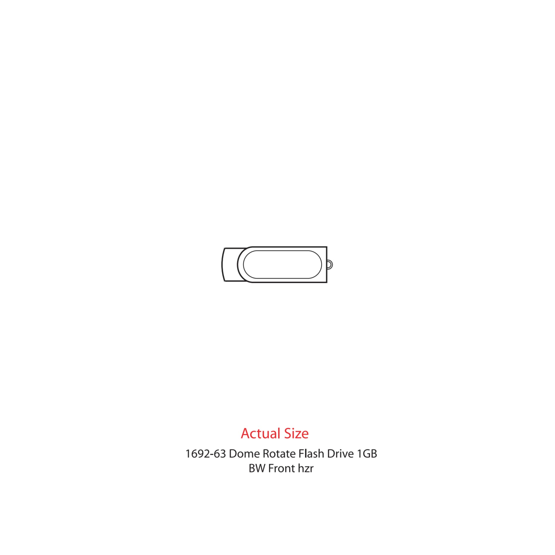 Domeable Rotate Flash Drive 1GB 6