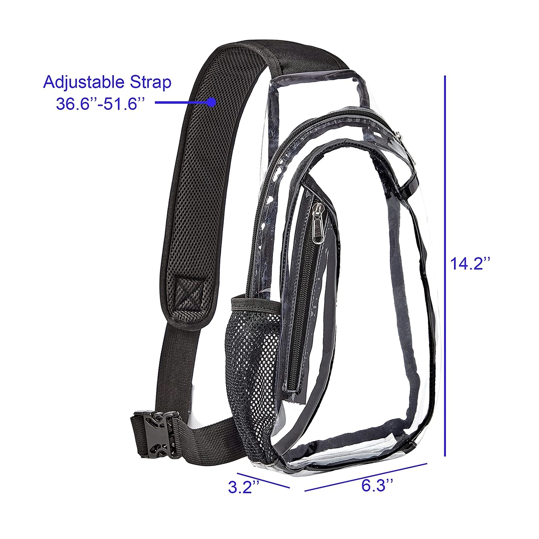 Pvc Crossbody Clear Sling Bag 1