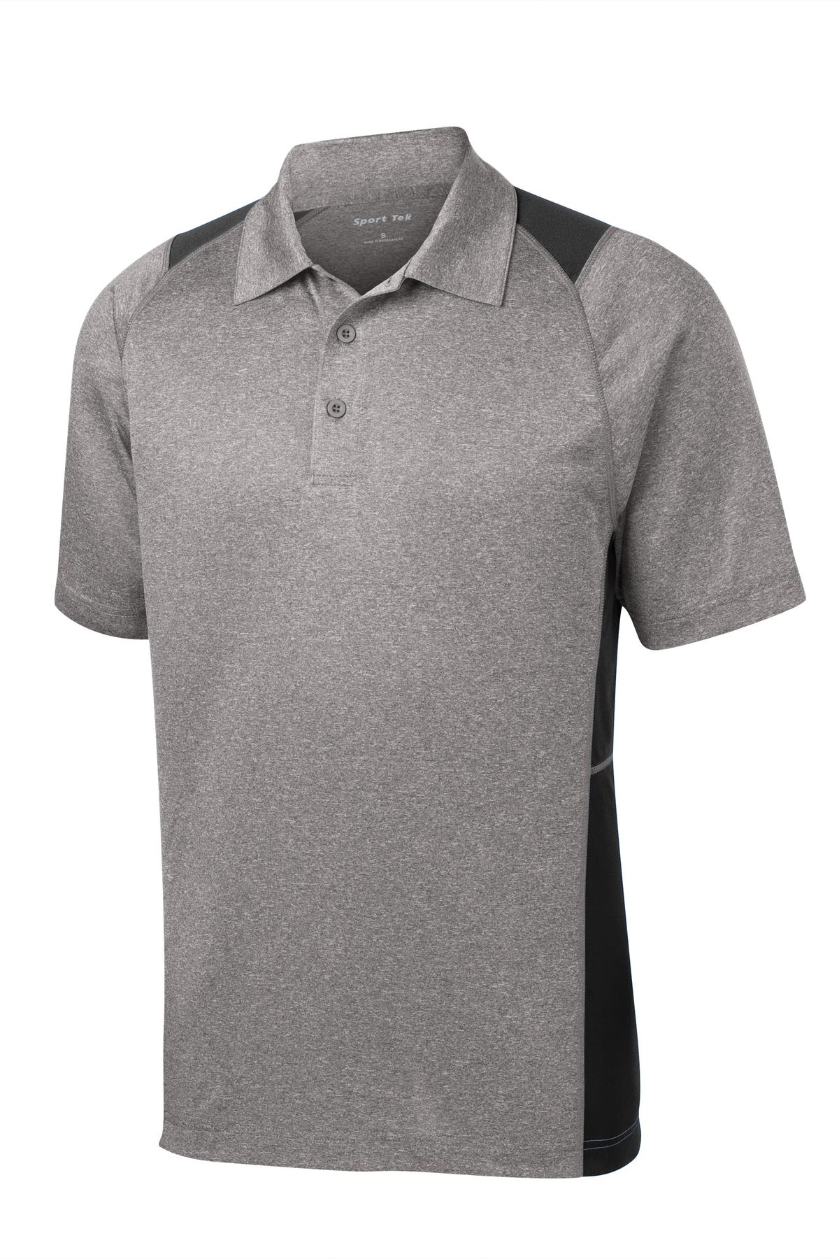 Sport-Tek® Heather Colorblock Contender Polo 64