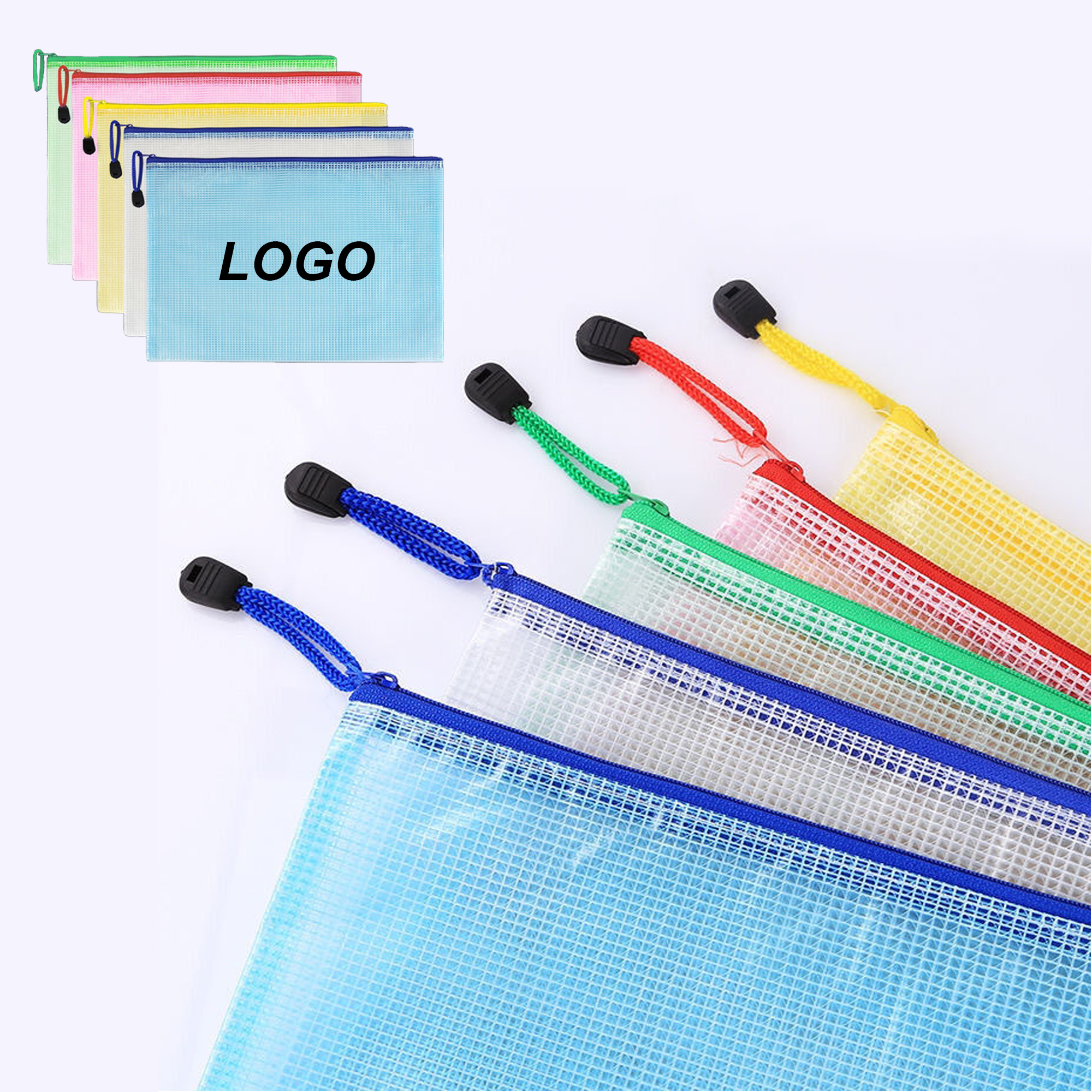 Mesh Zip Pouch Waterproof Multiple Sizes 4