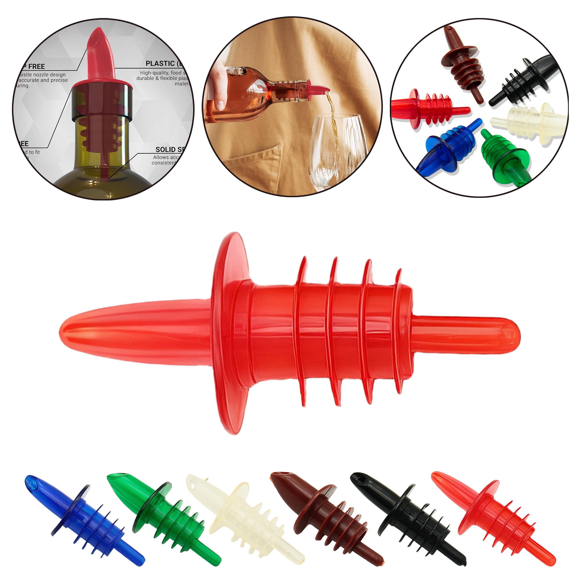 Flexible Silicone Wine Pourer Spout 5