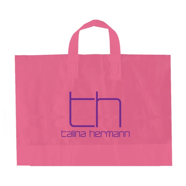Color Frosted Soft Loop Handle Bags 6
