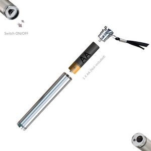 3 In 1 LED Flashlight Stainless Steel Compact With Wristband 14