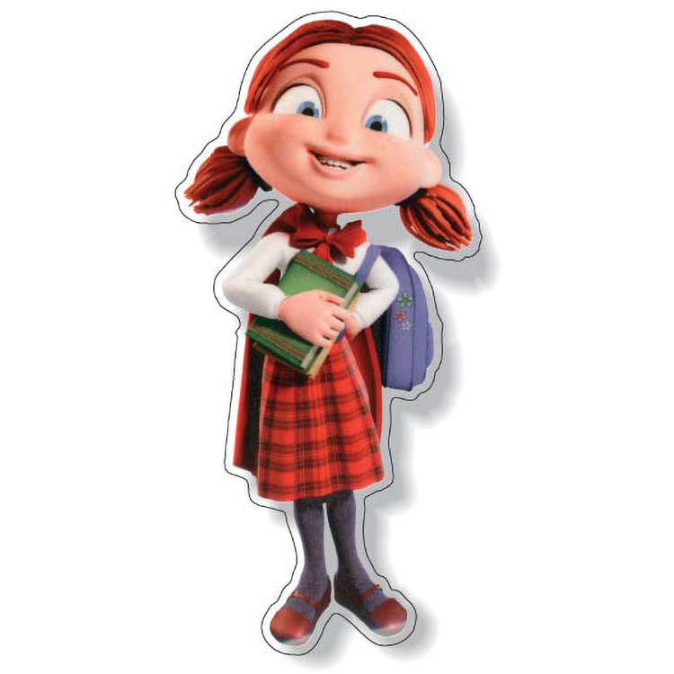 7.1 to 12 Sq. Inch Custom Indoor Clear Polyester Super Adhesive Decal