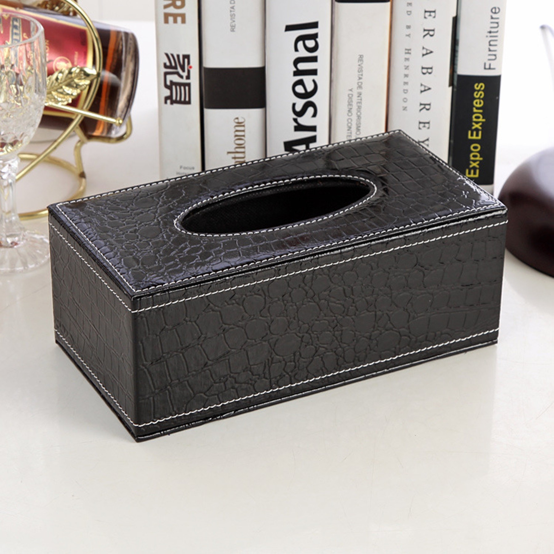 Leather Tissue Box 1