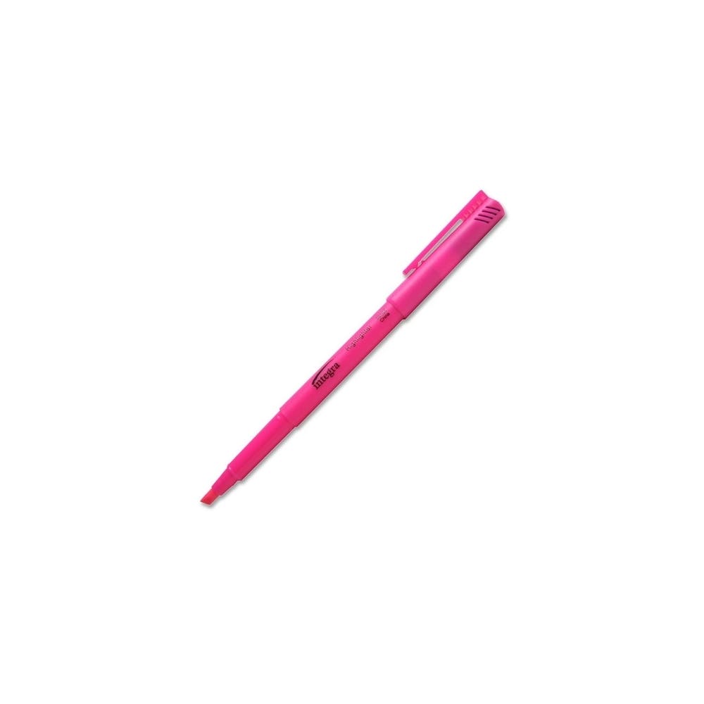 Pen Highlighters - Fluorescent Pink Chisel Tip 2