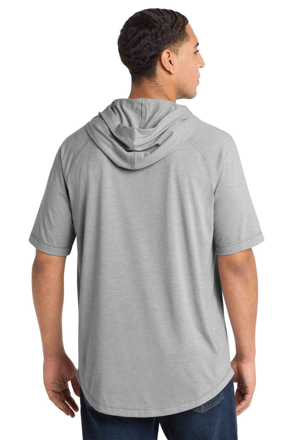 Sport-Tek PosiCharge Tri-Blend Wicking Short Sleeve Hoodie. ST404 3