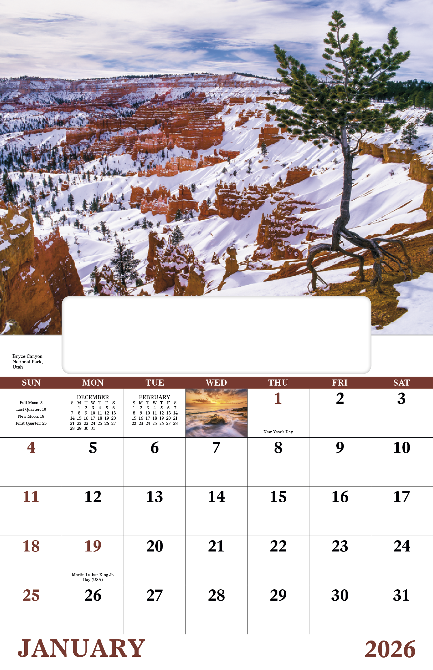 Good Value™ Landscapes of America - Window Calendar 17