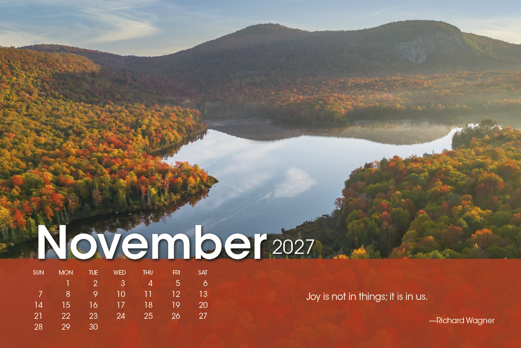 Triumph® Calendars Scenic Moments Large Desk Calendar 72
