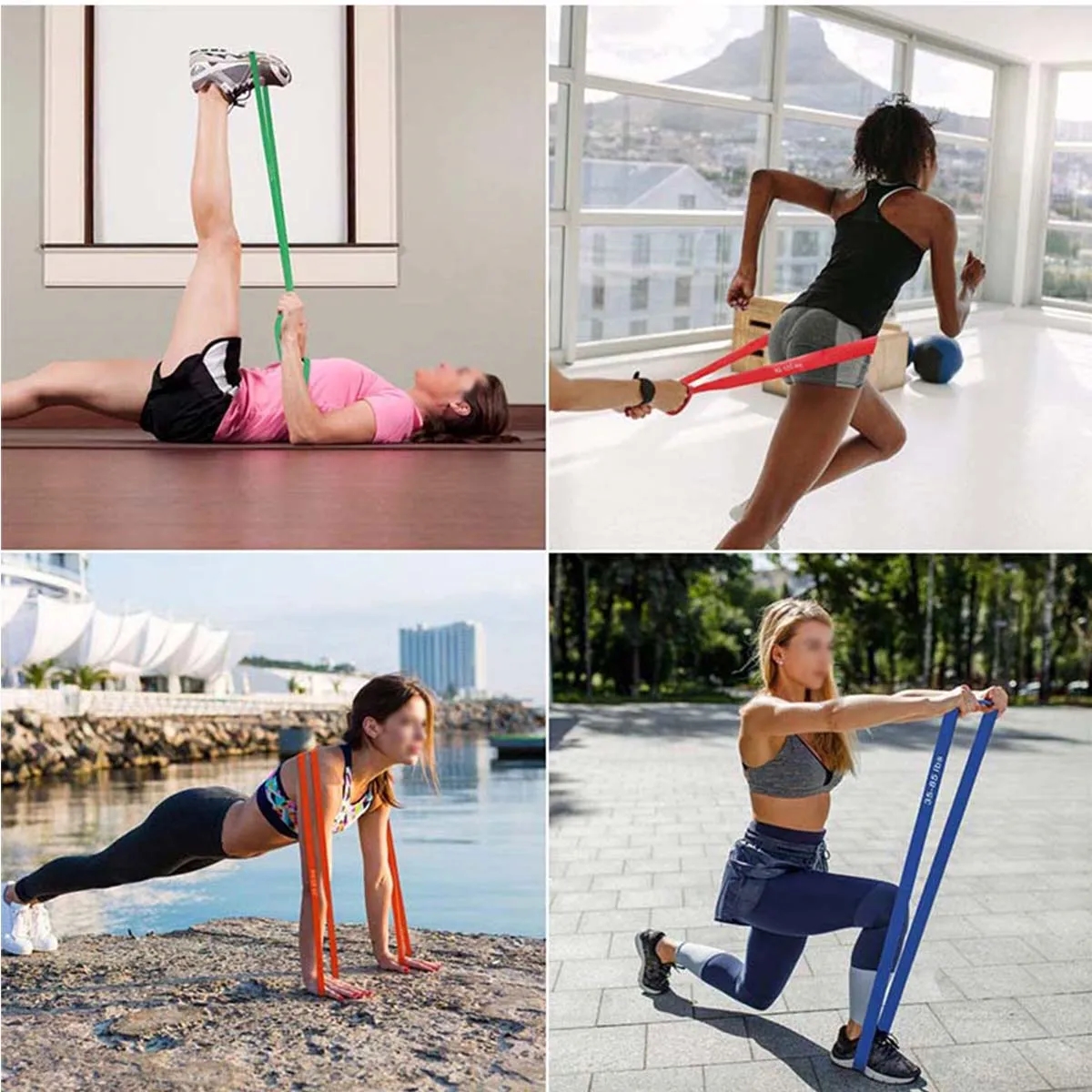 High Quality Muscle Training Unisex Resistance Exercise band 6