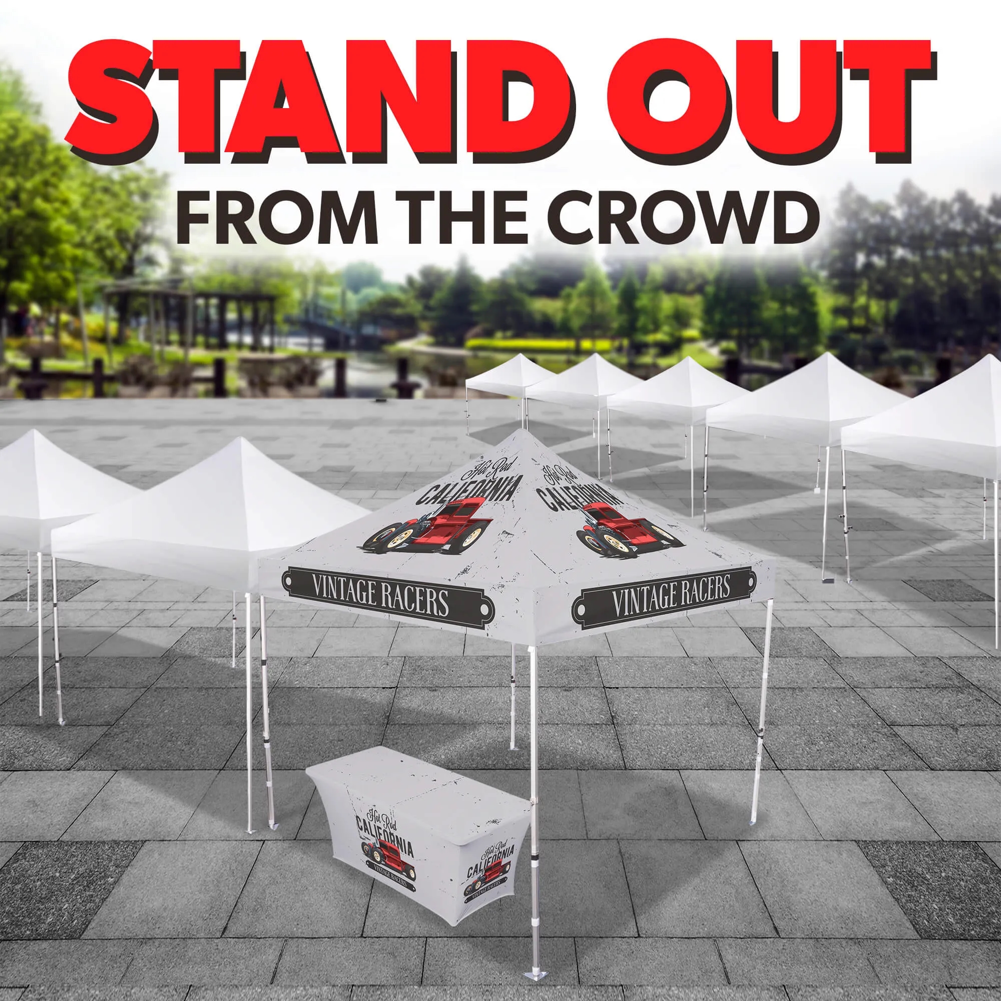10ft x 10ft Custom Canopy Tent - Event Basic Package 5