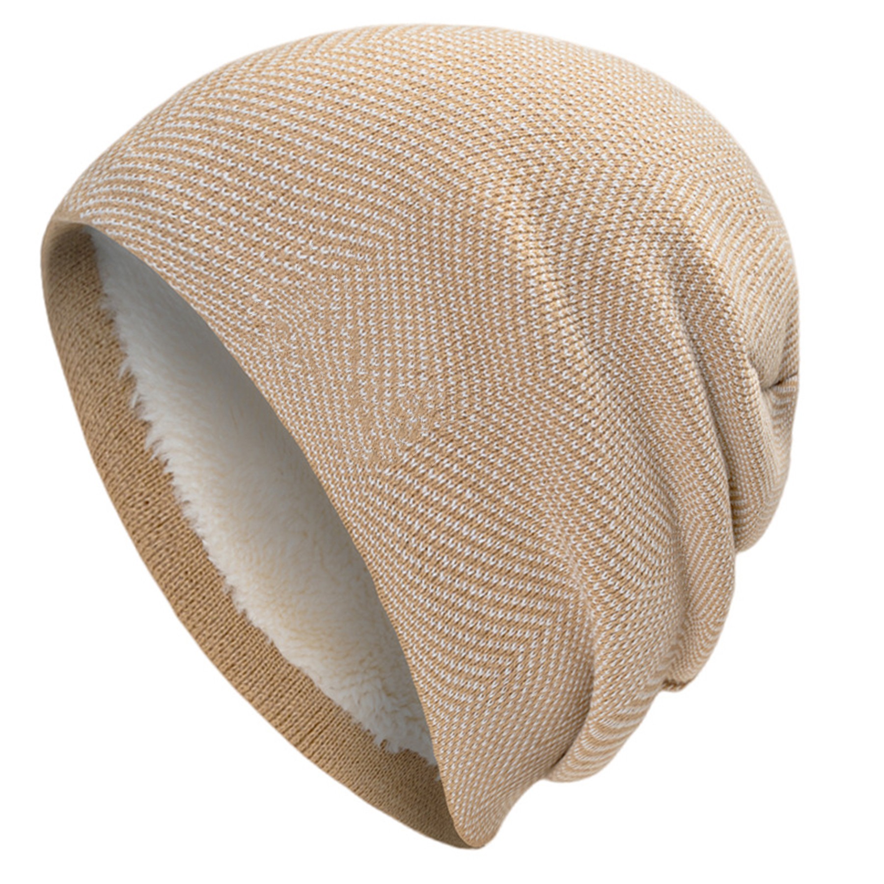 Plush Knitted Wool Hat 2
