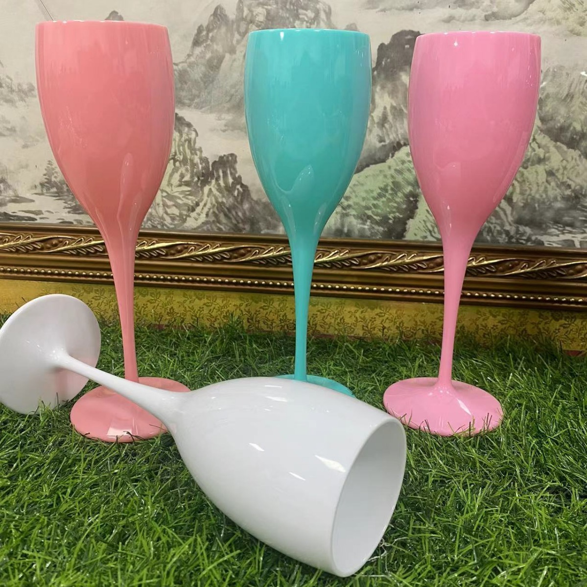 6oz Plastic Champagne Drinking Glass 2