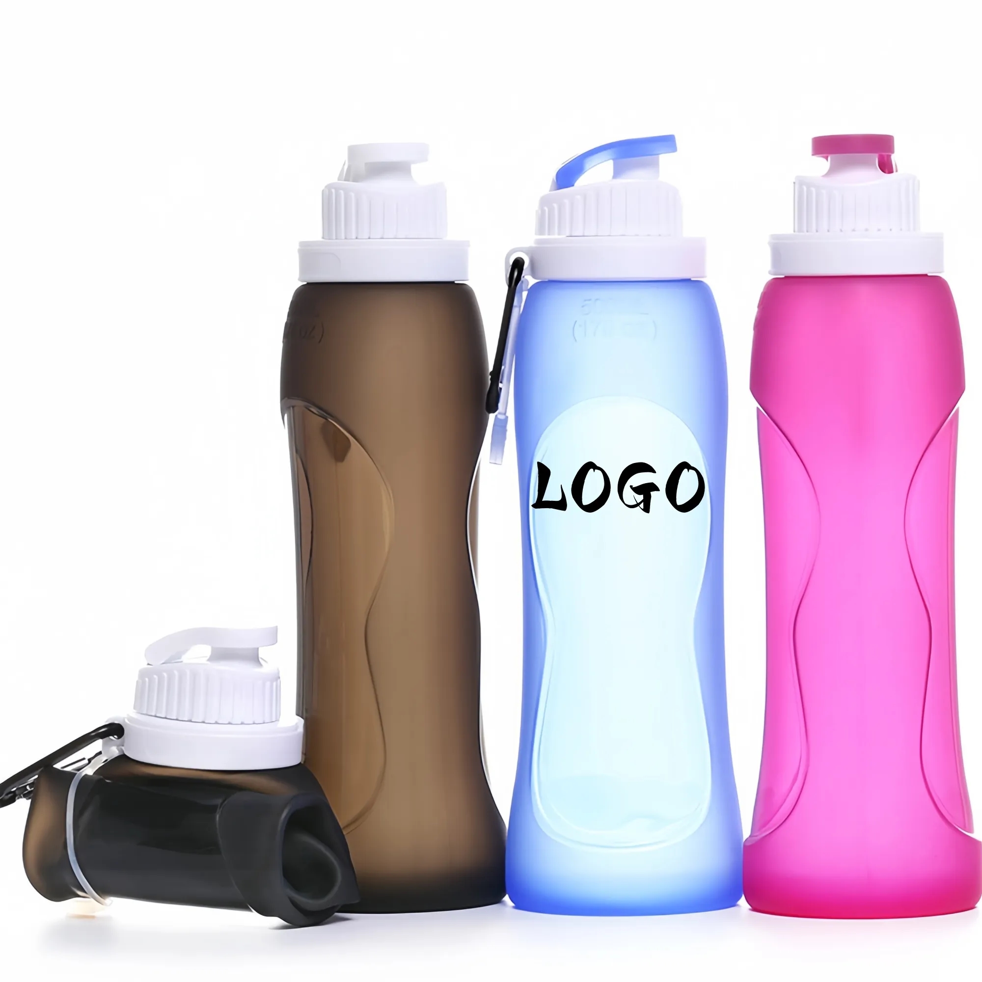 17OZ Collapsible Silicone Water Bottle 5