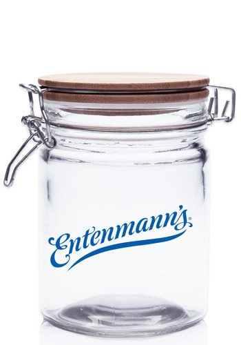 22 oz. Candy Jars with Hinged Wood Lids