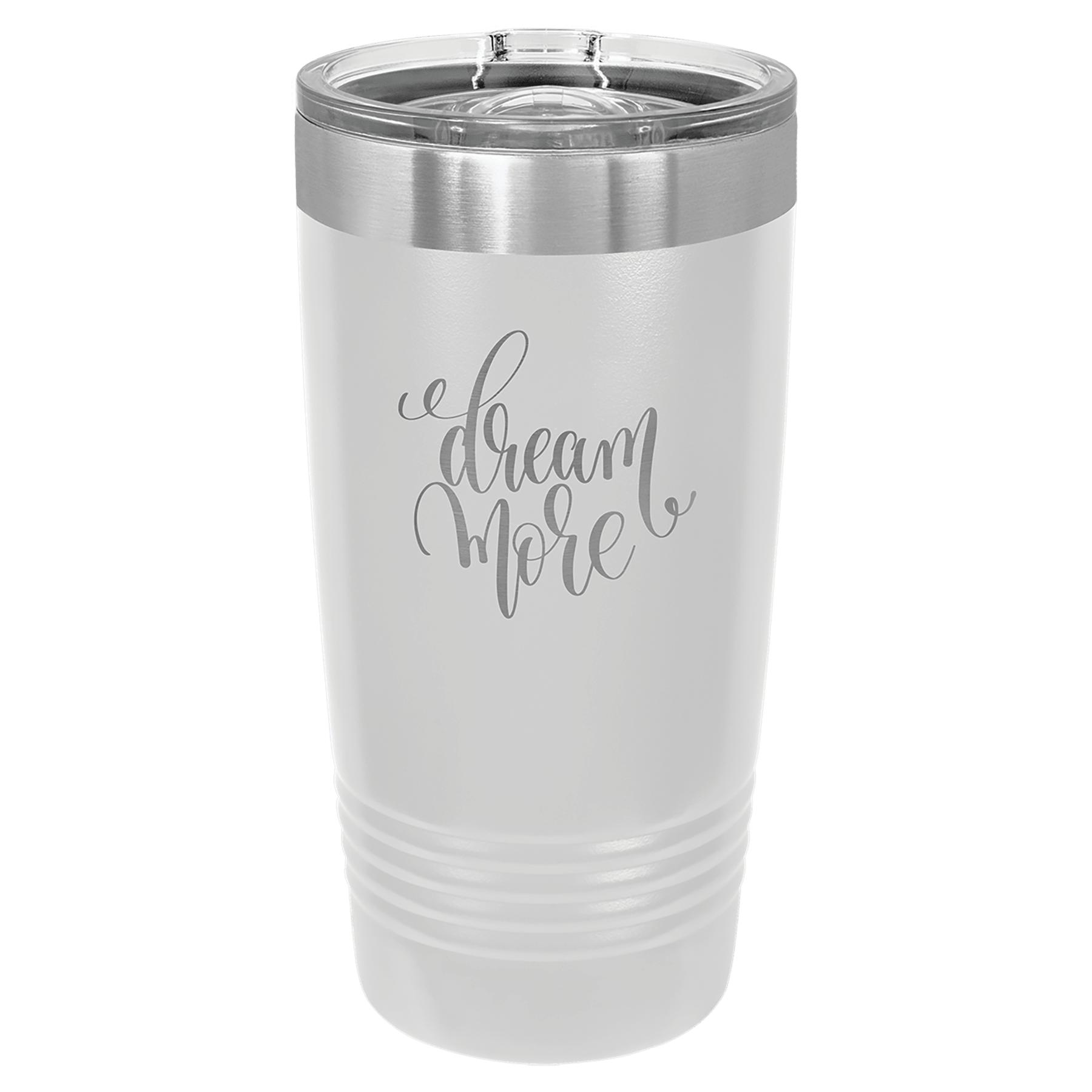 Polar Camel 20 oz. White Insulated Ringneck Tumbler with Slider Lid 1